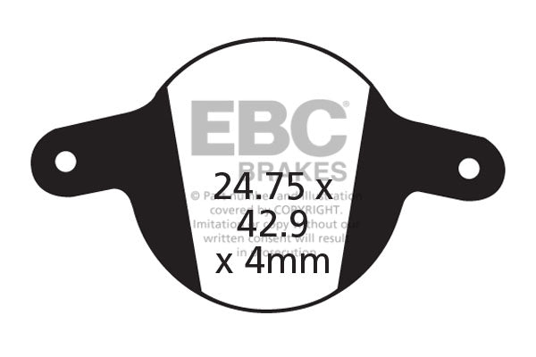 EBC Cycle Red Brake Pad for PROMAX DSK 901/903 (CFA326R)