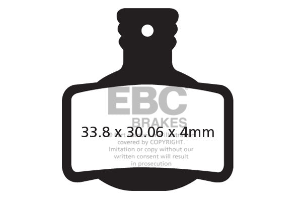EBC Cycle Gold Brake Pad for MAGURA MTS (CFA619HH)