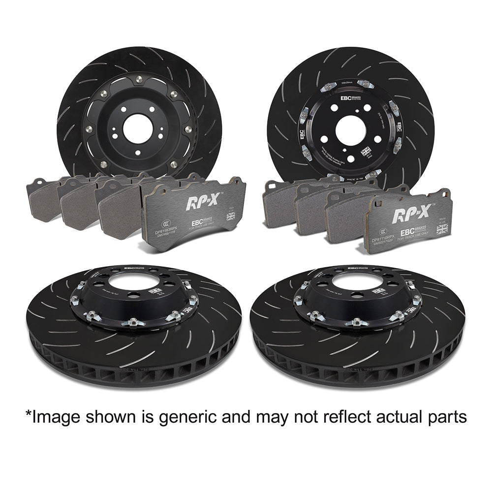 EBC Full Race RPX Pads & 2-Piece Fully-Floating Disc Kit (P2DK091RPX) Front + Rear