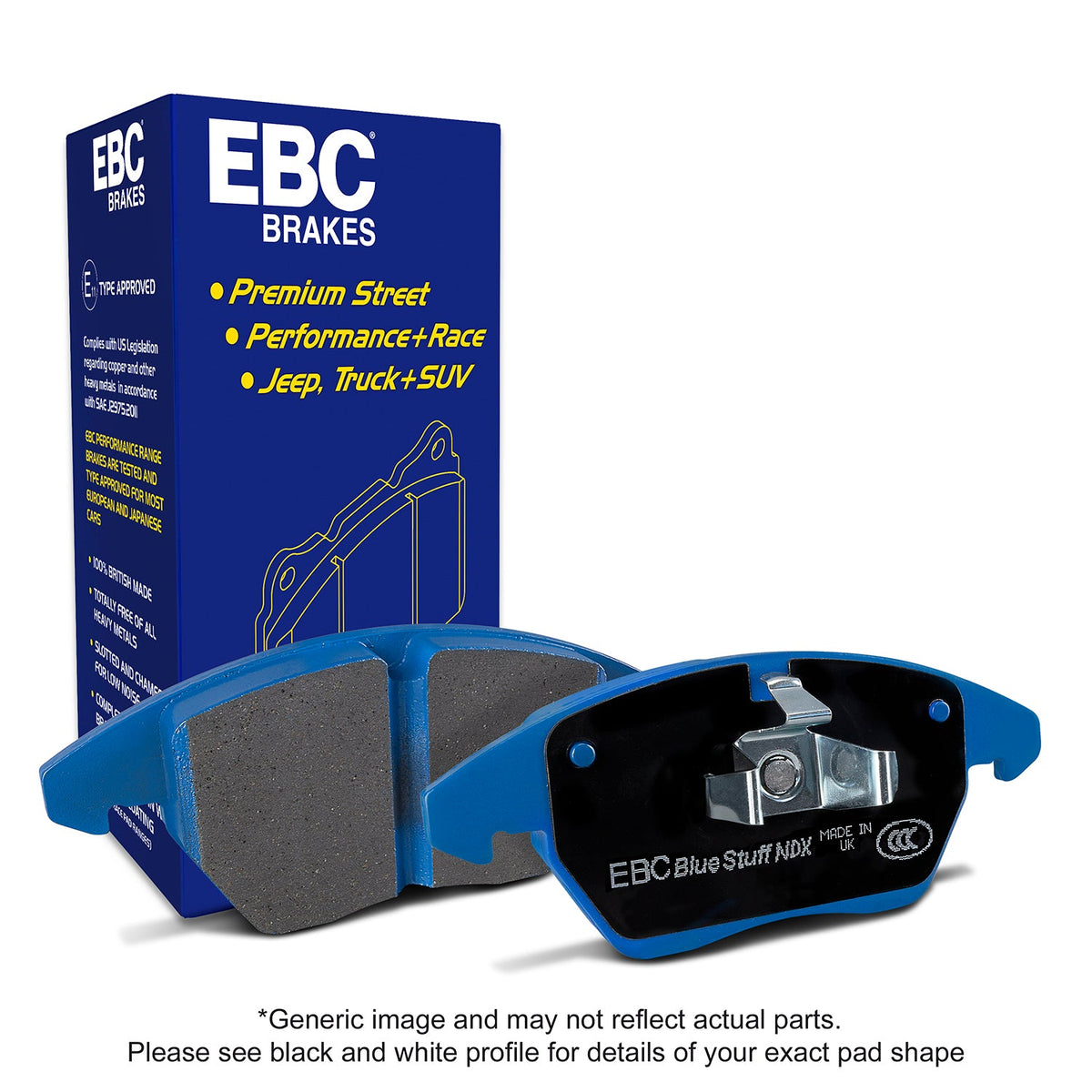 EBC Bluestuff Brake Pad 5000 Series TrackDay Set (DP53112NDX)
