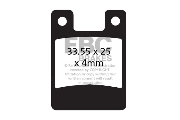 EBC Cycle Gold Brake Pad for HOPE DH4 (CFA247BHH)