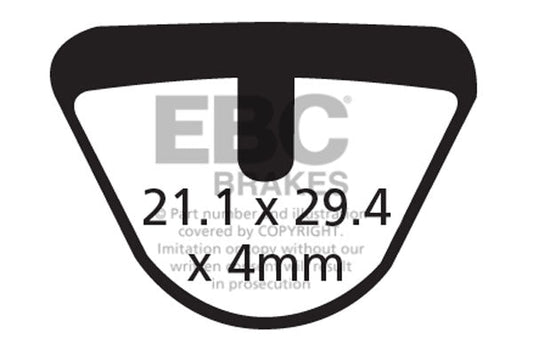 EBC Cycle Brake Pad for DIATECH AERO MECHANICAL (CFA285)