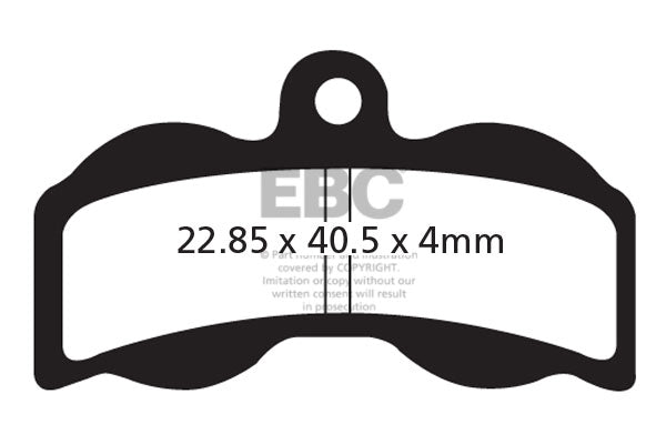 EBC Cycle Red Brake Pad for HOPE XC4 (CFA300R)
