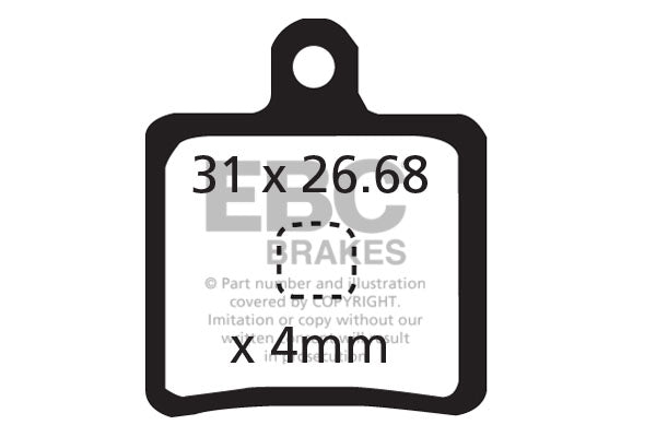 EBC Cycle Gold Brake Pad for HOPE 2002 MINI  (CFA318HH)
