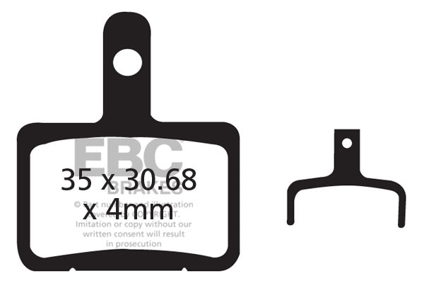 EBC Cycle Gold Brake Pad for ALHONGA HJ-OD05 (CFA327HH)