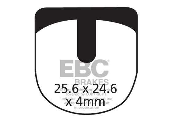 EBC Cycle Brake Pad for QUAD QHD-5 DIME (CFA332)