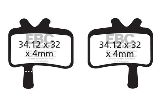 EBC Cycle Brake Pad for AVID/SRAM JUICY ULTIMATE (CFA394)