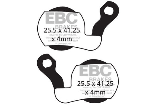 EBC Cycle Gold Brake Pad for BRAKE FORCE ONE KILL HILL (CFA449HH)