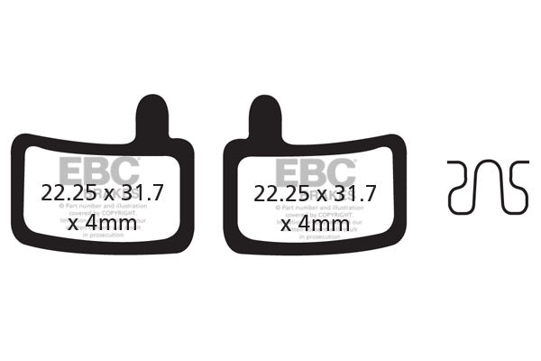 EBC Cycle Brake Pad for HAYES STROKER TRAIL (CFA467)