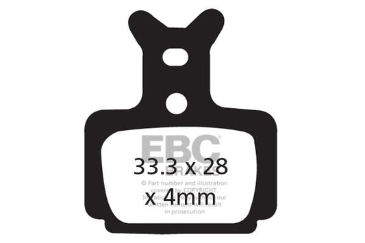 EBC Cycle Gold Brake Pad for FORMULA CURA (CFA470HH)