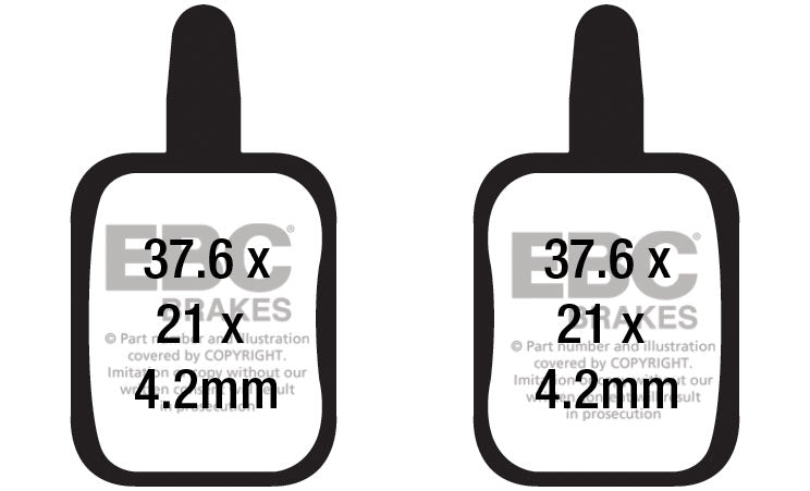 EBC Cycle Brake Pad for ASSESS E-SOLEX (CFA688)