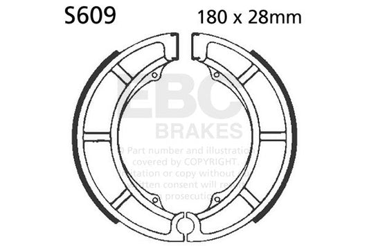 EBC - EBC Brake Shoe Set (S609)