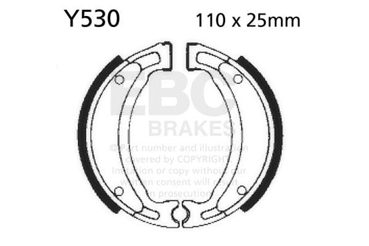 EBC - EBC Brake Shoe Set (Y530)